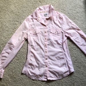 Light Pink Converse Button Up top